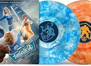 The Fantastic Four: First Steps Soundtrack Blue Marble/Orange Marble - Michael Giacchino - Michael Giacchino (Disco de Vinil)